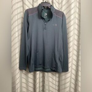 TNF The North Face sweatshirt pullover quarter zip top hiking shirt men size S